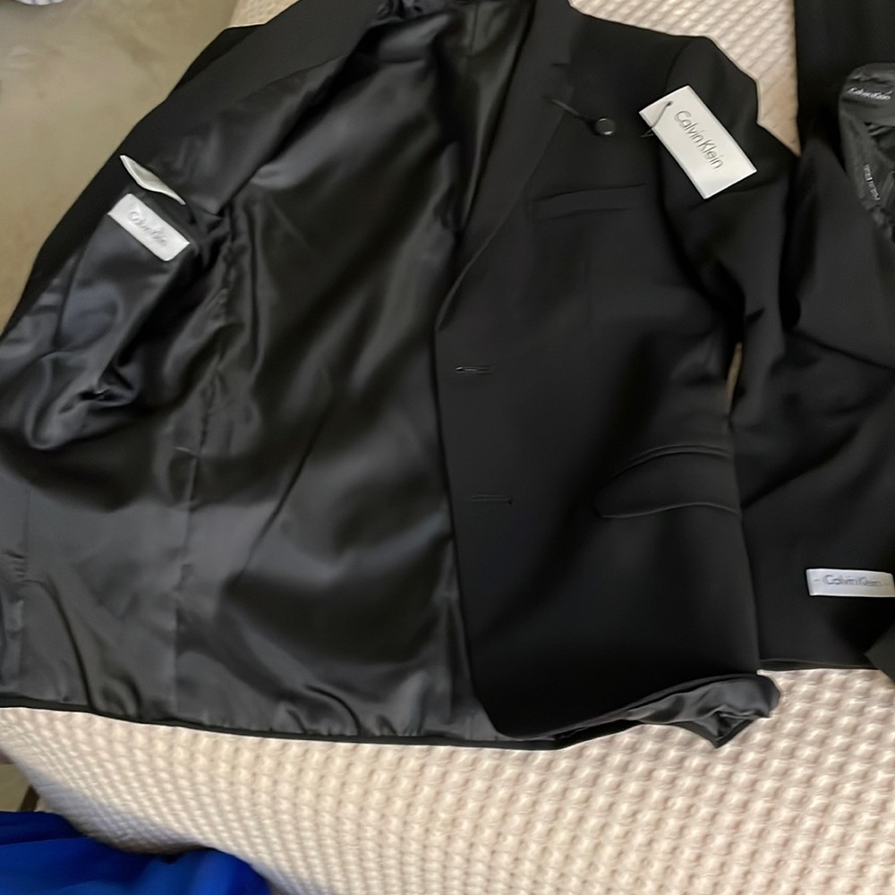 Black Calvin Klein Boys Suit